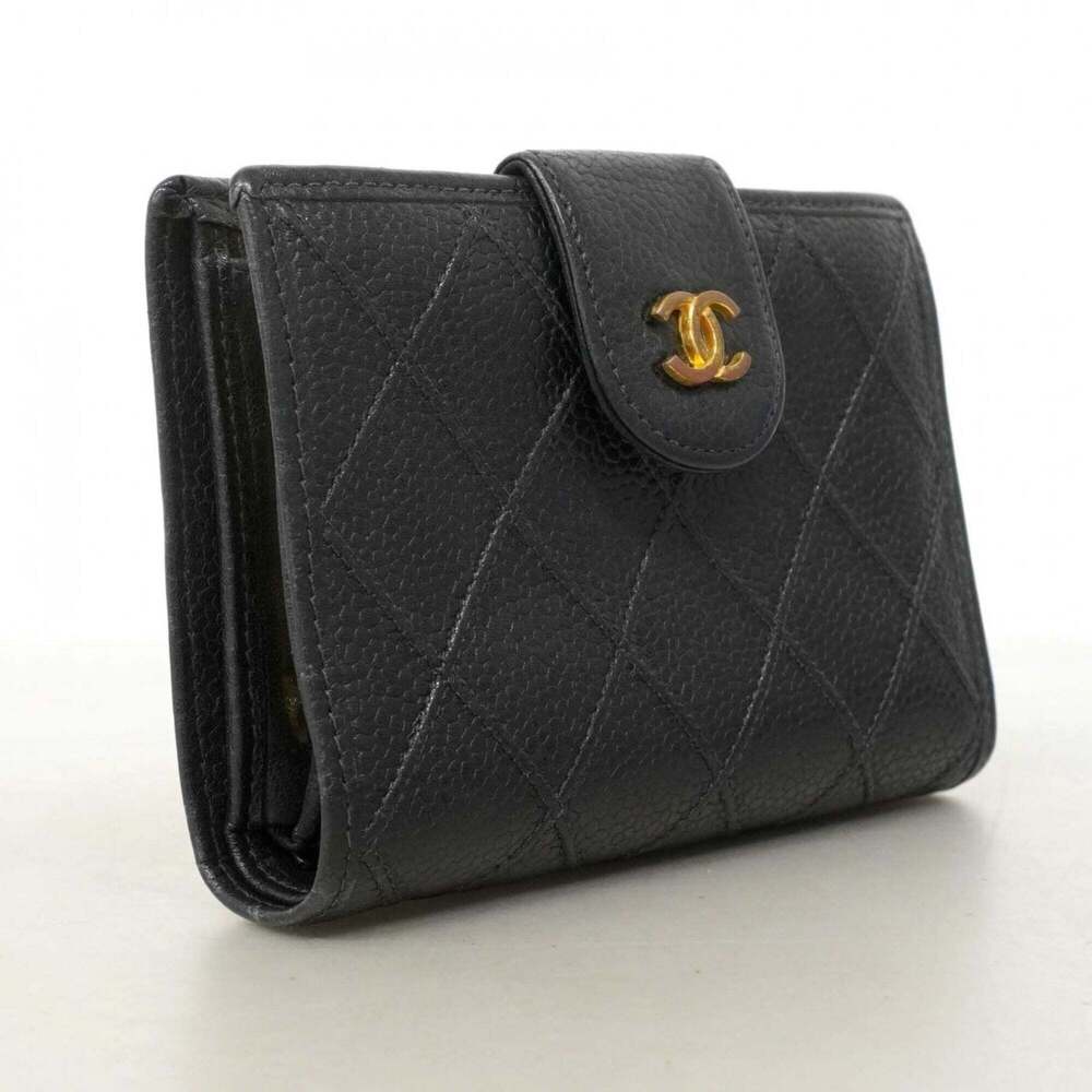CHANEL Black Caviar Leather Wallet - Picture 2 of 9